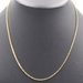 Estate 14KT Yellow Gold 20" Long 1.6mm Wide Byzantine Chain Necklace - 10 Grams 