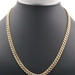High Shine 10KT Yellow Gold 6.8mm Wide Curb Link Necklace 22.5" - 25.67 Grams