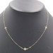 Women's 14KT Yellow Gold 3 Crosses Three Cross Station Necklace 18.5" 0.9 Grams