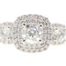 2.58 ctw Round Diamond Past Present Future 14KT White Gold Halo Engagement Ring