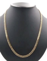 10KT Yellow Gold 5.7mm Wide  Curb Link Chain Necklace 24" - 17.42g by Midas 