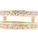 14KT Yellow Gold 1.05 ctw Round Diamond Channel Set Ring Guard Size 5.5 - 4.3g