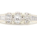 1.00 ctw Princess & Baguette Cut Diamond PPF Style in 14KT White Engagement Ring