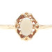 Women's 0.30 Ct Cabochon Natural Opal 10KT Yellow Gold Engagement Ring TB - 1.4g