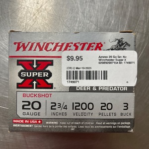 Remington 20GA Buckshot 2 3/4
