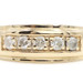Men's 10KT Yellow Gold 0.55 ctw Round Diamond 5 Stone 8mm Channel Band Ring 7g