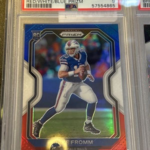 Jake Fromm PSA 9 Panini Prizm DP Red/White/Blue 