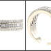Marilyn Monroe Collection 3/4 TW Baguette & Round Diamond 14KT Gold Ring by JST