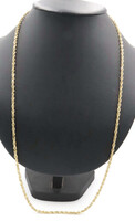 Heavy Opera-Length 14KT Yellow Gold 3.7mm Classic Rope Chain Necklace 31" 31.03g