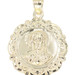 Religious 10KT Yellow Gold Sacred Heart of Jesus Medal Pendant 1.4" by CAL - 2g