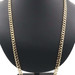 Heavy High Shine 10KT Yellow Gold 8mm Solid Curb Link Necklace 30" 100.36 Grams