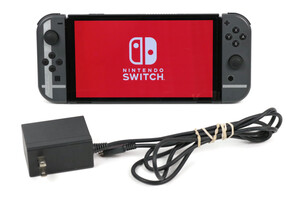 Nintendo Switch OLED with Smash Bros Joycons and Charger