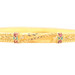 Traditional-Style 22KT Yellow Gold Red & Green Enamel Textured Bangle Bracelet