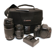 Canon EOS Rebel T7 24.1MP Digital SLR Camera Kit EF-S 18-55mm & 75-300 mm Lens