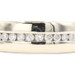 Classic Estate 0.25 Ctw Round Diamond 14KT White Gold Channel Wedding Band Ring