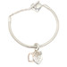 Women's Pandora Sterling Silver (925) Together Always Heart Charm Bracelet 7"