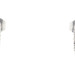 10KT White Gold 1/4 cttw Round Diamond Three-Stone Oval Halo Stud Earrings 1.25g