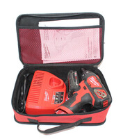 Milwaukee 2401-20 12V Cordess Dril with charger and 3 batteries