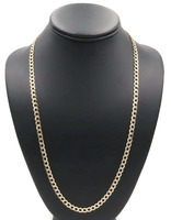 Classic Diamond-Cut 10KT Yellow Gold 5.3mm Curb Link Necklace by GS 24" - 9.20g