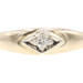 Child's 10KT Yellow Gold 0.02 Ctw Solitaire Round Cut Diamond Estate Ring Size 2