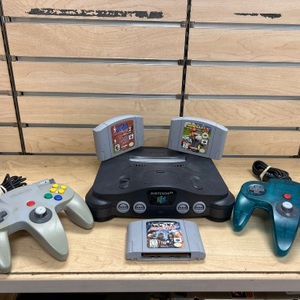 Nintendo 64 NUS-001 Video Gaming Console W/3 Games and 2 Controllers- Mario Kart