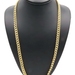 Classic 10KT Yellow Gold 7.3mm Wide Hollow Curb Link Necklace RCI 26" - 33.9g
