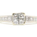14KT White Gold 0.80 ctw Princess Cut Diamond Channel Set Engagement Ring 3.5g