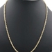 Classic 10KT Yellow Gold 3.5mm Solid High Shine Rope Chain Necklace 23 1/4" 4.1g