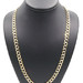 Heavy 10KT Yellow Gold Diamond-Cut 8.4mm Wide Curb Link Necklace 24" SC - 33.57g