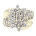 2.70 ctw Round Diamond Marquise Cluster 14KT Yellow Gold Women's Estate Ring 8g