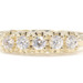 Women's 5-Stone 0.45 Ctw Round Cubic Zirconia 14KT Yellow Gold Wedding Ring 2.3g