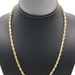 Heavy Estate 10KT Yellow Gold 4mm Classic Rope Chain Necklace 20" by OR - 20.55g