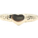 Women's Classic 10KT Yellow Gold 5.3mm Heart Signet Estate Ring by SKAL - 1.34g