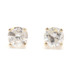 Estate 0.46 ctw Round Diamond Solitaire Stud Earrings in 14KT Yellow Gold 