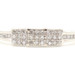 0.30 ctw Round Single Cut Diamond Square Cluster PPF 10KT Gold Engagement Ring