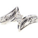 Antique-Style 0.14 Ct Solitaire Marquise Diamond 10KT Gold Filigree Bypass Ring