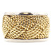 18KT Yellow Gold and PT950 Platinum Turk's Head Knot Style 12.9 Wide Ring - 20g