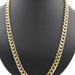 Heavy High Shine 10KT Yellow Gold 10.7 mm Wide Curb Link Necklace 26.5" 61 Grams