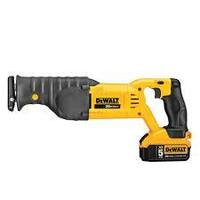 Dewalt DCS380 reciprocating saw with one battery and charger