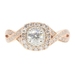 Neil Lane 14KT Rose Gold 1.05 ctw Round Diamond Halo Women's Engagement Ring 