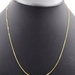 14KT Yellow Gold High Shine Classic 0.9mm Wide 20" Box Chain Necklace 1.84g