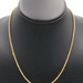 Fancy Italy 14KT Yellow Gold 2.3mm 4-Strand Twisted Bead Chain Necklace 18" 6.8g