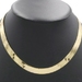 High Shine 10KT Yellow Gold 8.7mm Classic Herringbone Chain Necklace 18" 16.14g