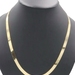 Classic Estate 10KT Yellow Gold 6.8mm Wide Herringbone Chain Necklace 24" 15.0g