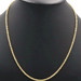 Classic 14KT Yellow Gold 3mm Wide High Shine Rope Chain Necklace 22.5" - 3.97g