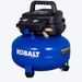 Kobalt 02106410a 6GAL Air Compressor w/ Hoses