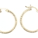 Women's Classic Medium 24.8mm Diamond Cut 10KT Yellow Gold Hoop Earrings - 1.7g