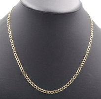 Estate 10KT Yellow Gold 4mm Wide Classic Curb Link Necklace 20.5" - 4.53 Grams