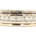Men's 1/2 TW Round Cut Diamond 10KT Yellow Gold Scalloped Channel Band Ring 7.7g