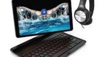 Naxa NID-1070 2-in-1 Core Android 11 Tablet with 10.1” HD IPS Screen 